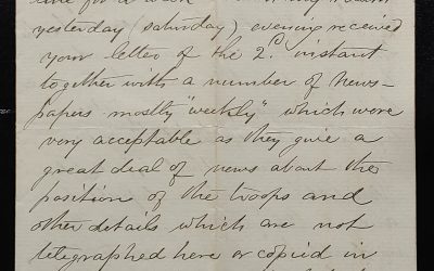 Kamloops, B.C. 17 May 1885 Marcus Smith letter to wife
