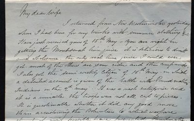 C.P.R. Engineer’s Office Kamloops 2 Jun 1885 Marcus Smith letter