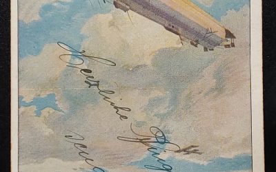 Germany #331 1926 Used 5pf Zeppelin Guarding the Baltic Coast Card