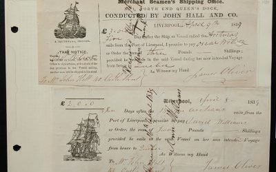 Barque Arcturus 1839 John Hall Promissory Note duo, ex Wellburn