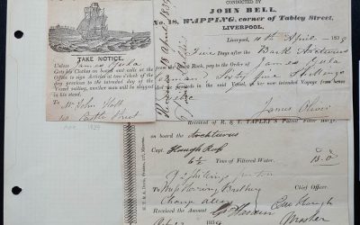 Bark Arcturus 1839 Notice and Receipt duo on Wellburn page