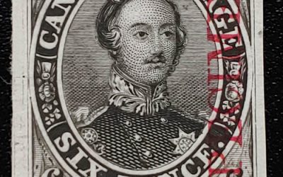 Canada #2TCvii VF 1851 6c Specimen Plate Proof
