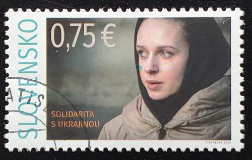 Slovakia 2022 Used Ukraine Support stamp, only one available*