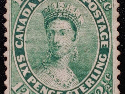 Canada #18 F/VF Unused 1859 12.5c Shade