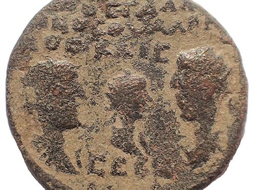 Bithynia, Nicaea, Valerian, Gallienus, Valeria II 256-58 8.9gm AE24