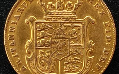 G.B./Colonial Canada XF 1829 George IV Gold Sovereign