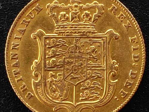 G.B./Colonial Canada XF 1829 George IV Gold Sovereign