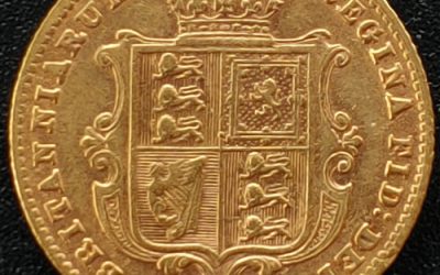 G.B./Colonial Canada VF 1871 Queen Victoria Gold Half Sovereign