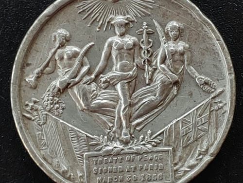 Crimean War 40mm 16gm 30 Mar 1856 Peace Medal