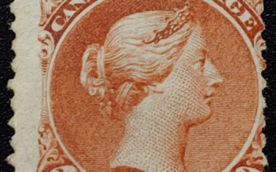 Canada #25 VG Unused 1868 3c Large Queen shade