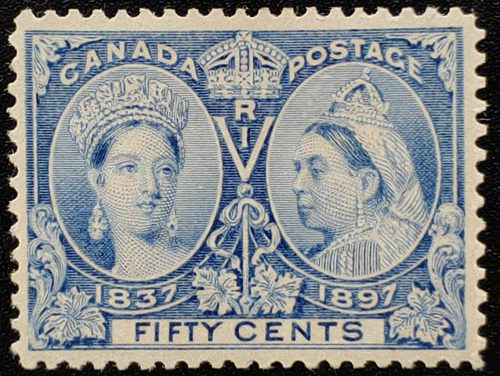 Canada #60 VF Unused 1897 50c Jubilee