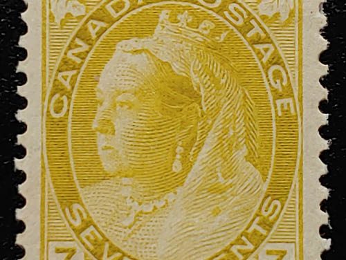 Canada #81 VF Mint HR 1902 7c Victoria Numeral