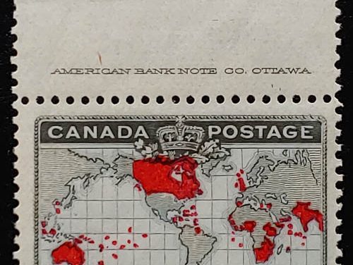 Canada #85 VFNH 1898 2c Imprint Top Margin 1st Christmas stamp
