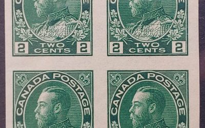 Canada #137 XFNH 1924 2c Admiral Imperforate Block (4)