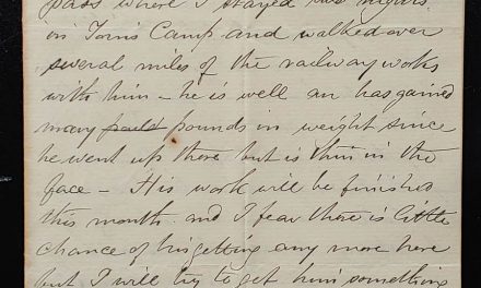 Kamloops, BC 1 Sep 1885 Marcus Smith letter to his wife