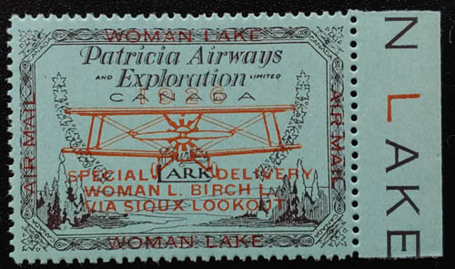 Patricia Airways #CL18 VFNH 1926 50c sheet margin