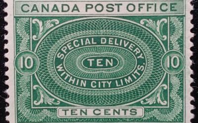Canada #E1 VF Mint 1898 10c Special Delivery
