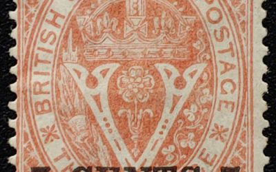 British Columbia #9 VG/F Mint HHR 1867/71 5c on 3d