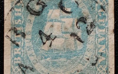 British Guiana #11b CDS Used 1853/59 4d Pale Blue