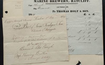 Ship Arcturus 1839 Invoice duo, ex Wellburn on his page