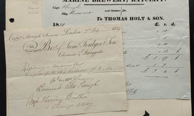 Ship Arcturus 1839 Invoice duo, ex Wellburn on his page