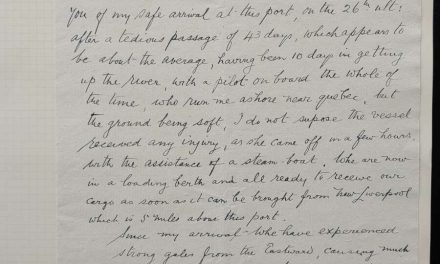 Quebec 3 Jun 1839, Redcar 10 May 1840 Arcturus Ship Letter copies