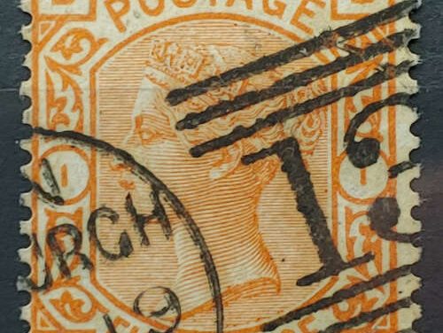 G.B. #73 Fine Used 8d Victoria Plate 1