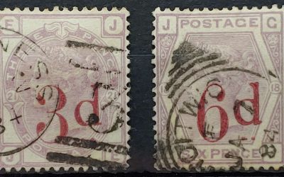 G.B. #94-5 F/VF CDS Used QV Surcharge duo