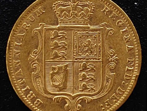 G.B./Colonial Canada VF 1878 Die 72 Victoria Gold Half Sovereign