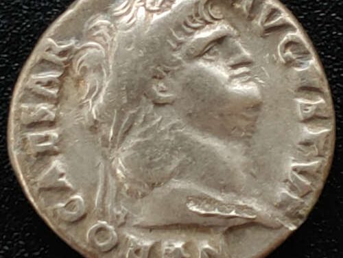 Nero 66-67 AD 3.2 gm Silver Denarius w/ Salus etc
