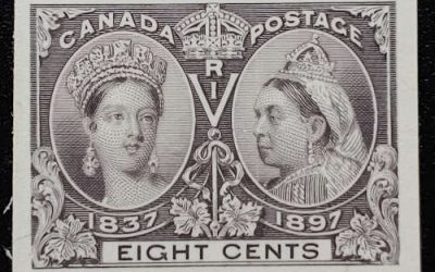 Canada #56P VF 1897 8c Plate Proof, only 1,150 issued