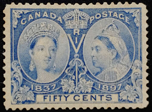 Canada #60 VF Unused 1897 50c Jubilee