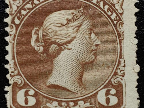 Canada #27 Fine Unused 1868 6c Large Queen