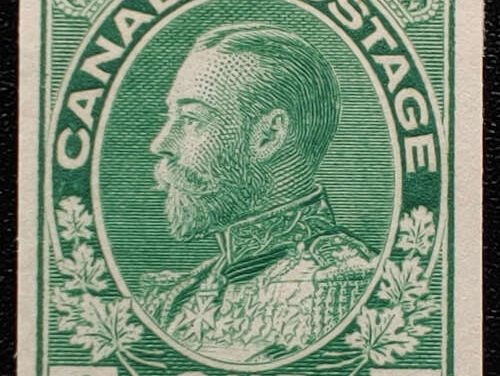 Canada #123i VFNH 1c George V Paste-up Coil