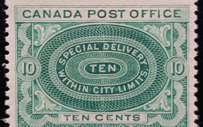 Canada #E1ii VFNH 1898 10c No Shading in Value Tablet