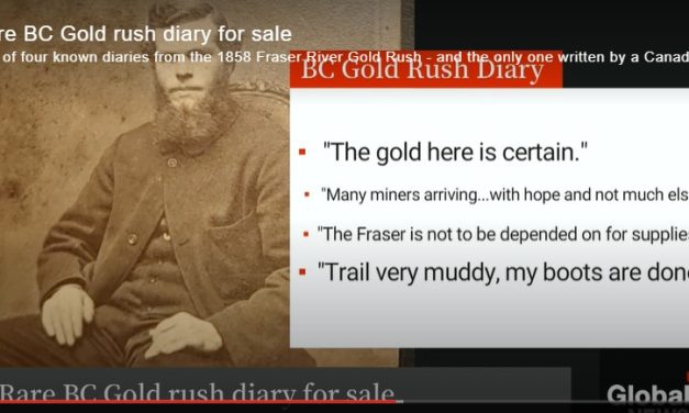 1858 Fraser River Gold Rush Diary on Global News