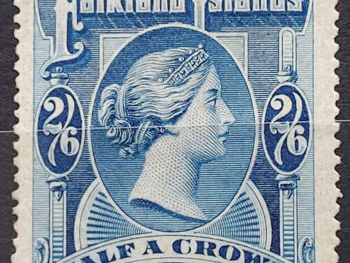 Falkland Islands #20 VF Mint 1898 2/6d Victoria