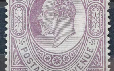 Gibraltar #61 F/VF Mint 1904 4/- Edward VII, pen note on back
