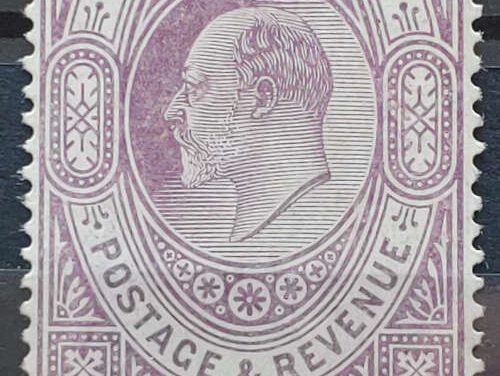 Gibraltar #61 F/VF Mint 1904 4/- Edward VII, pen note on back