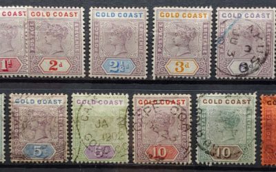 Gold Coast #22-3, 25-35 Mint and Used 1889/1902 Set (13)