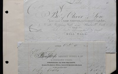 Ship Arcturus 1839 Invoice duo, ex Wellburn