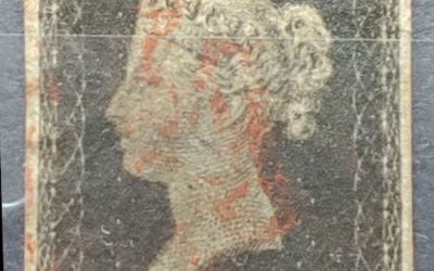 G.B. #1 VF Used 1840 1d Black, position C-H