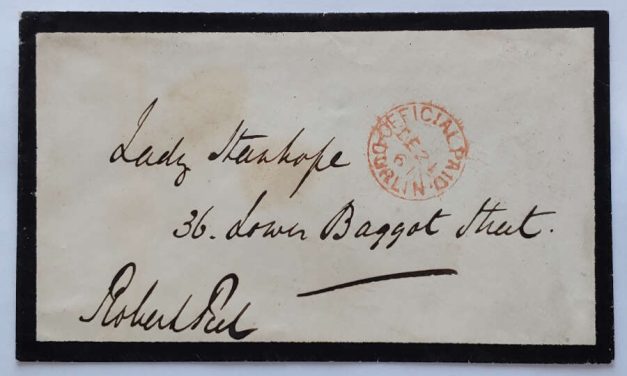G.B. 21 Dec 1861 Robert Peel free franked Mourning Cover