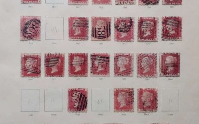 G.B. #33 Used plates 72/218 on pages (92 diff)