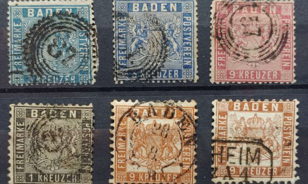 Baden #12/32 Used 1860/1865 (6)