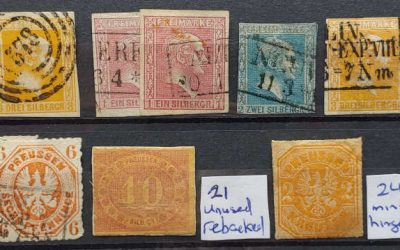 Prussia #7/26 Mint, Unu, and Used 1857/1867 (13)
