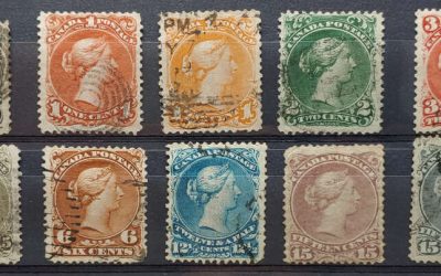 Canada #21-30 Fine Used 1868/76 Large Queens Set $600. (10)