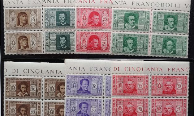 Italy #268-274 stamps Never Hinged 1932 Blocks (28)
