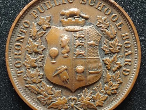 Toronto Public School Board 1889 Good Conduct 20.55gm Medal
