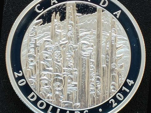 Canada Proof 2014 pure Silver Emily Carr 20 Dollars 1.01oz ASW